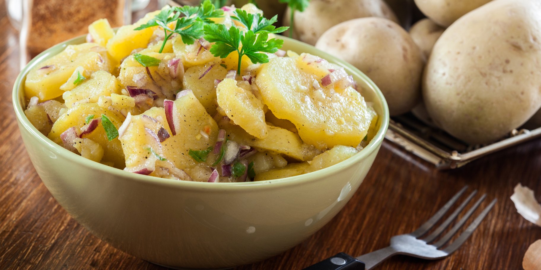 Картофельный салат с сельдью