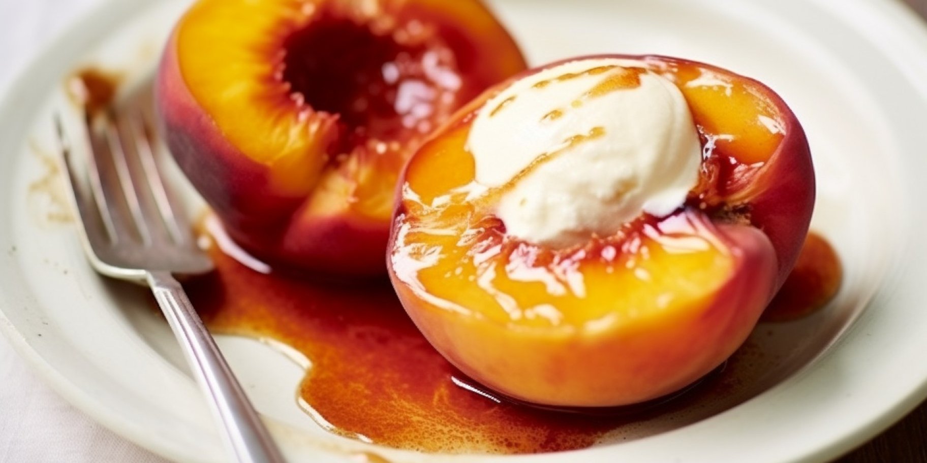 Карамелизованные персики