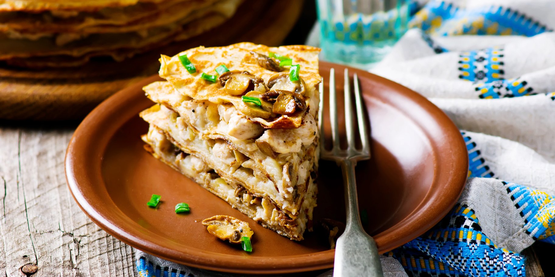 “Наполеон” з картопляно-грибною начинкою