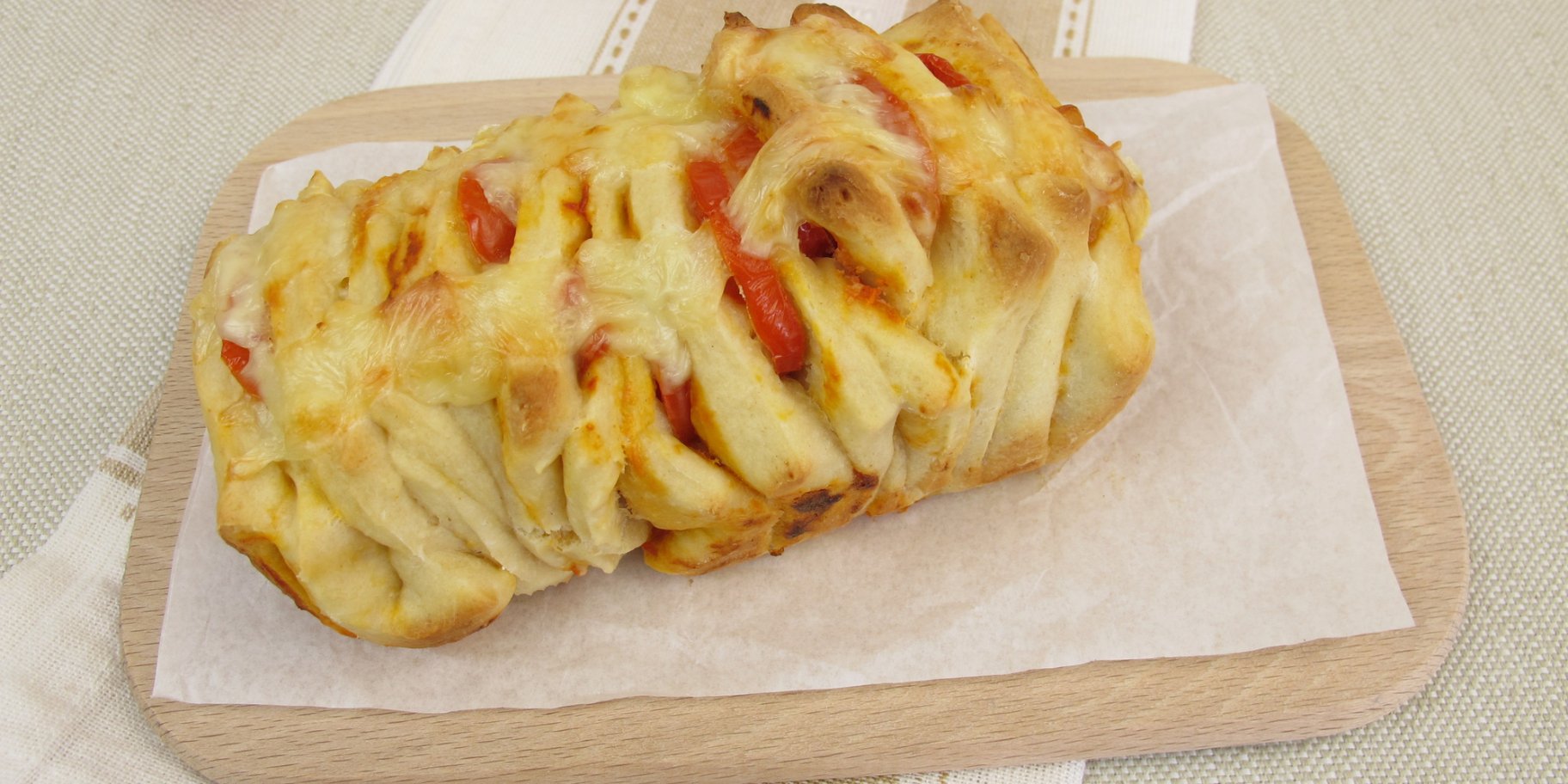 пиріг-гармонька з моцарелою