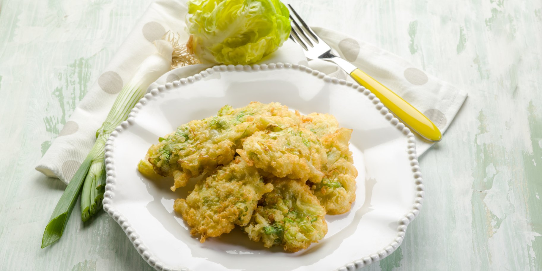 Оладки з цибулі-порею