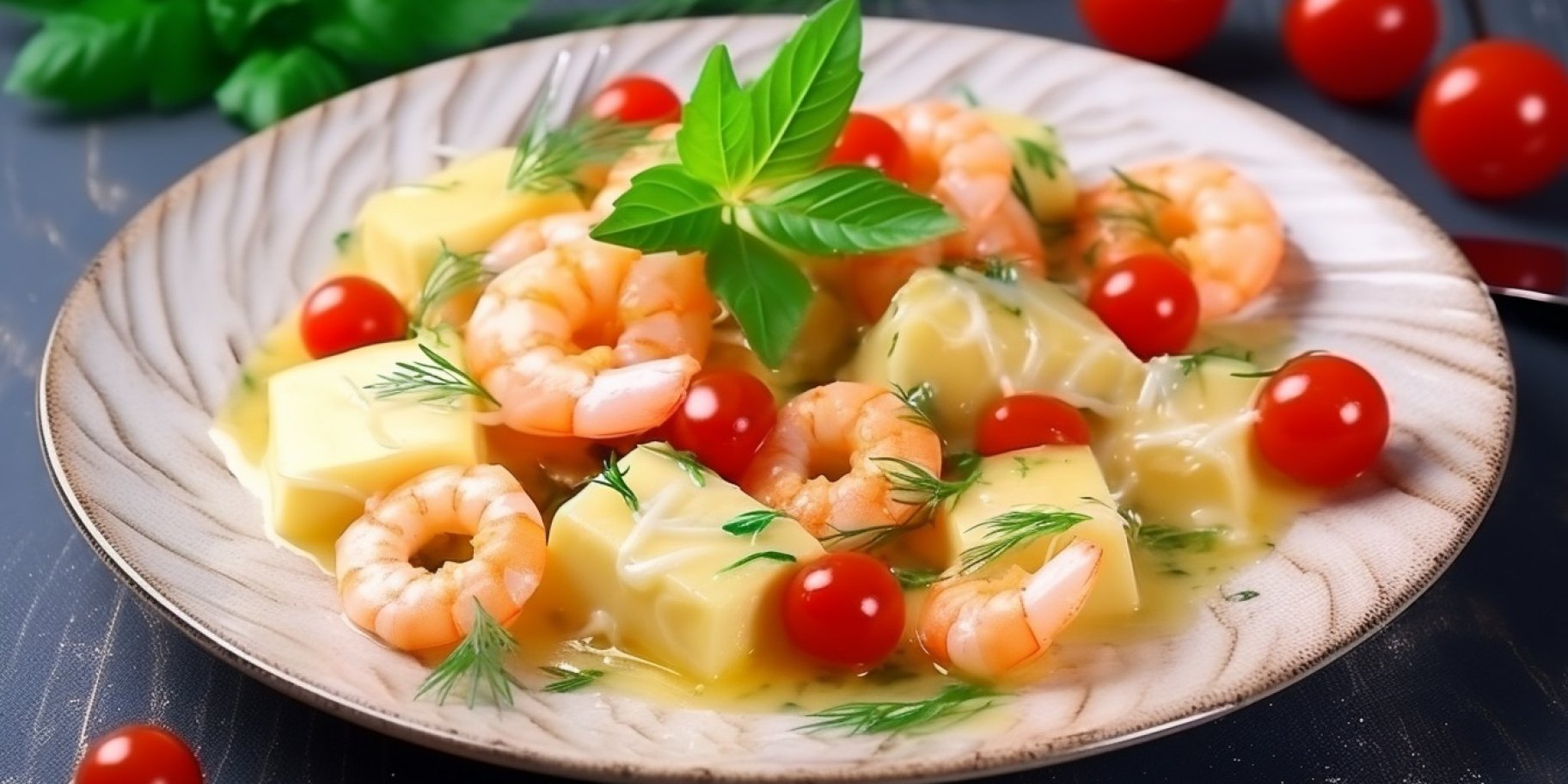 Равіолі з креветками