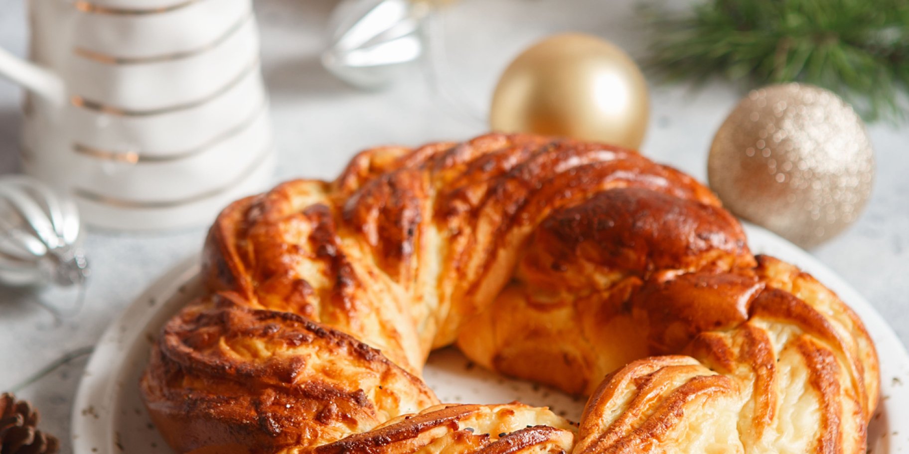 Новорічний вінок з шоколадом