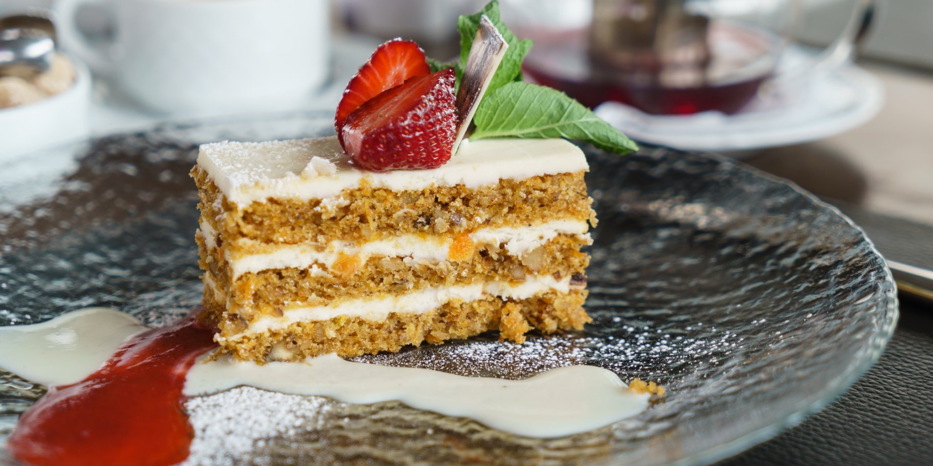 Морковный торт с кофе