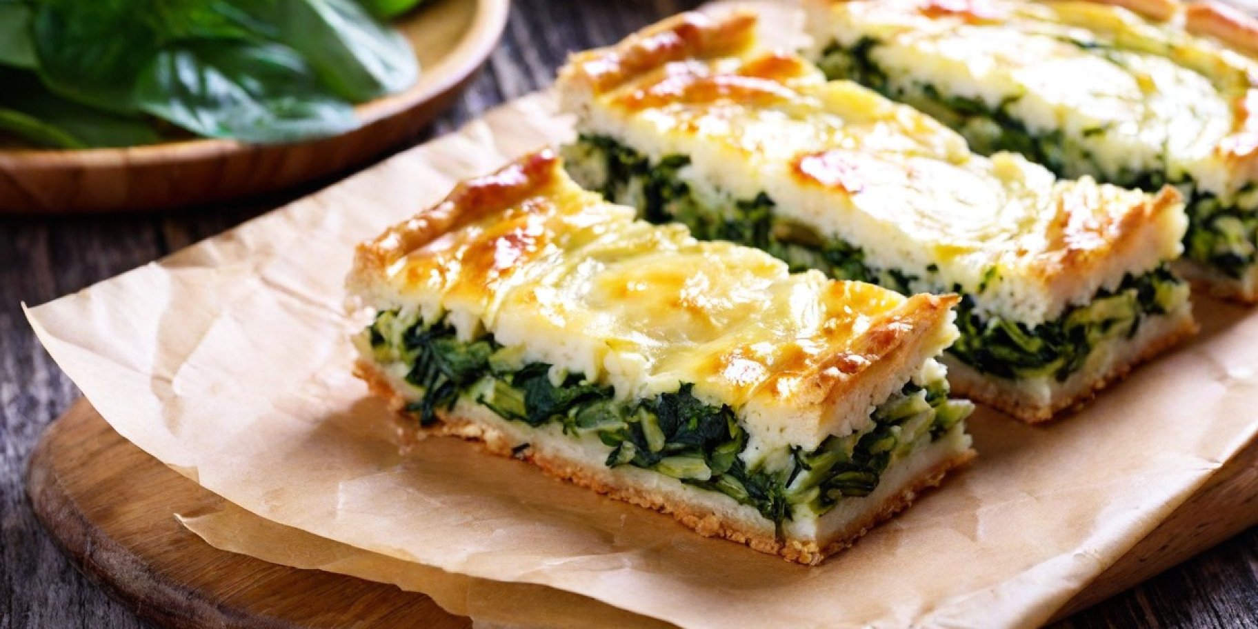 Гжибек зі шпинатом