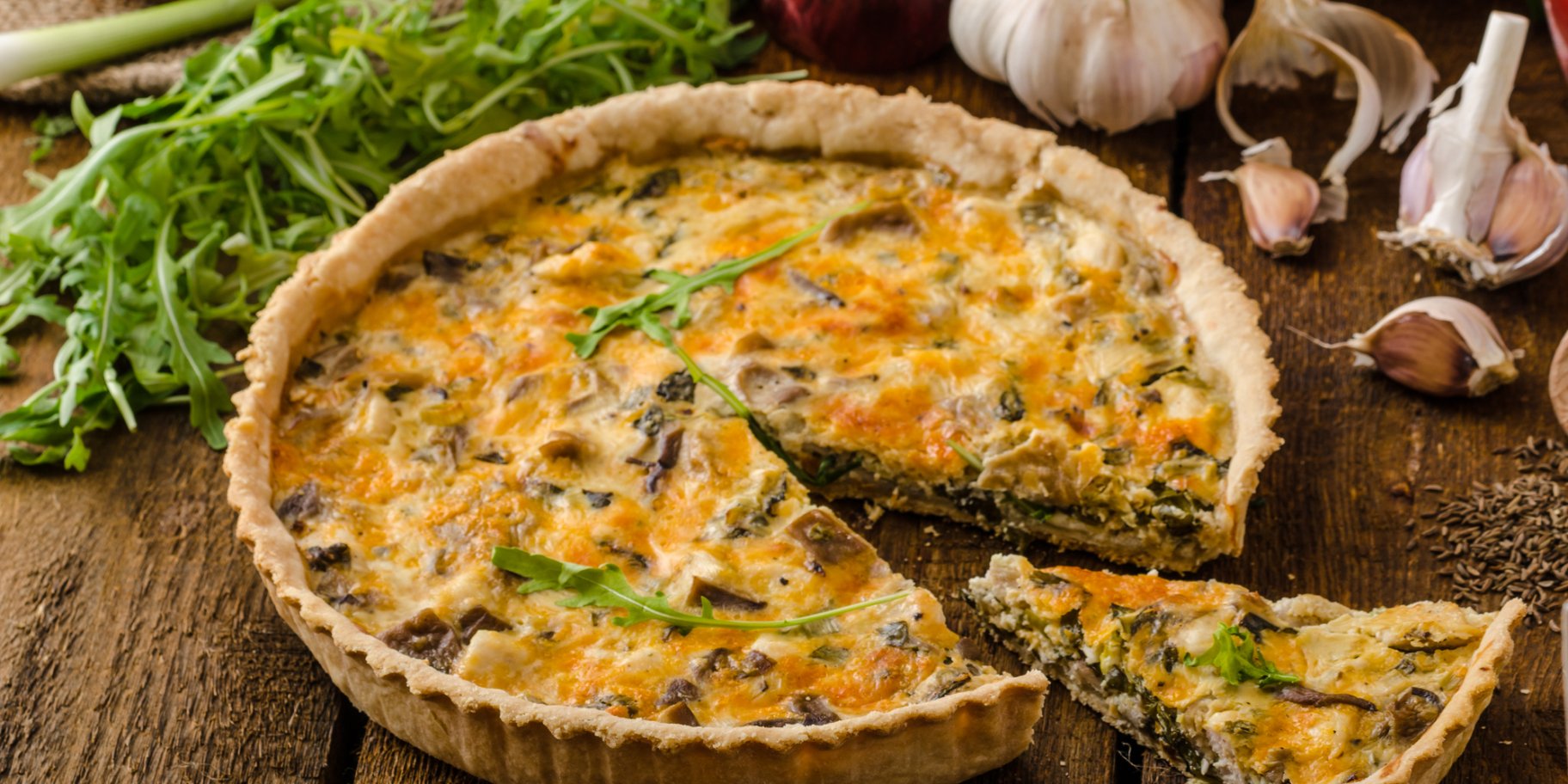 Пиріг із сиром та шпинатом