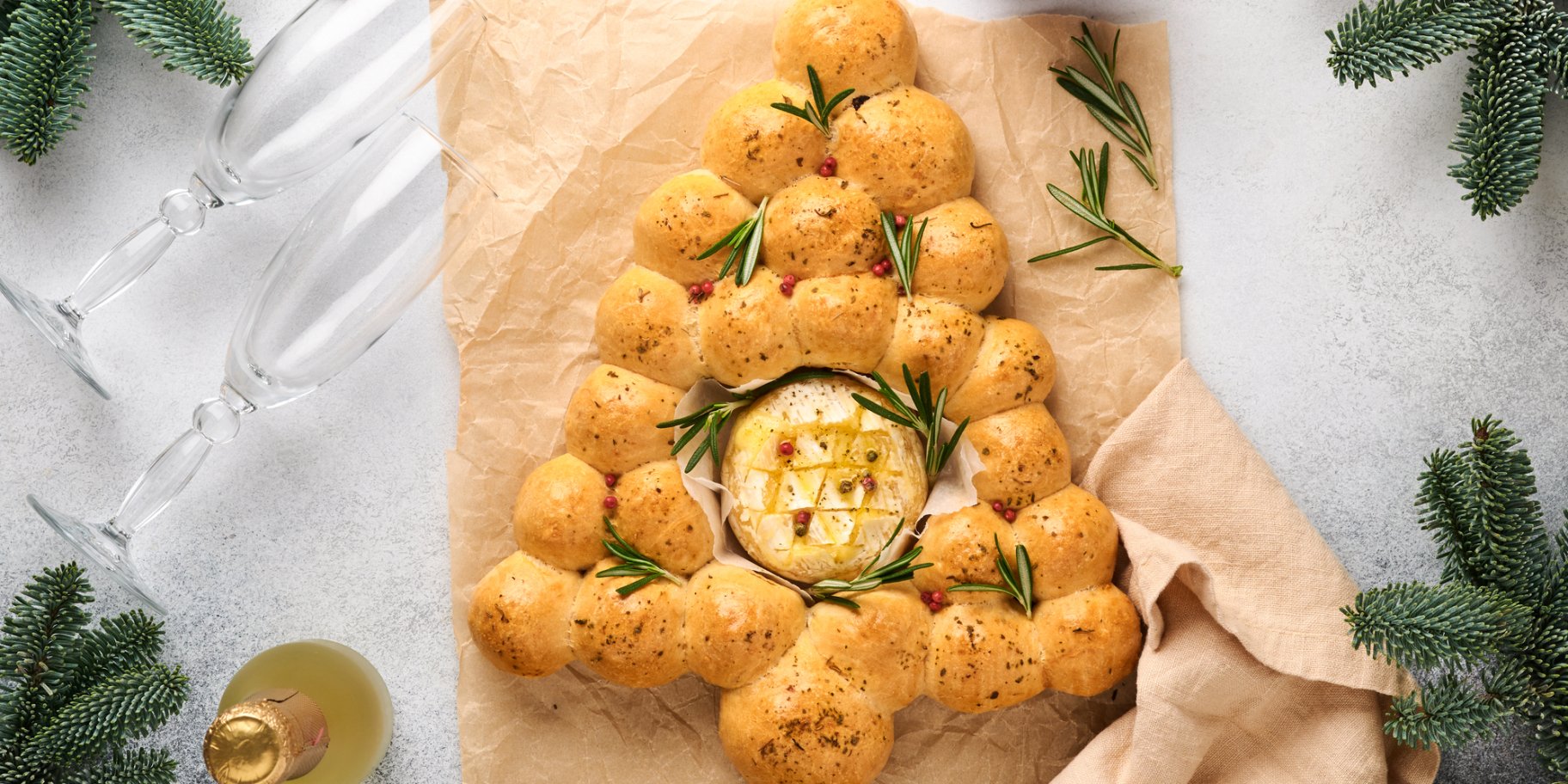 Елка из булочек рецепт