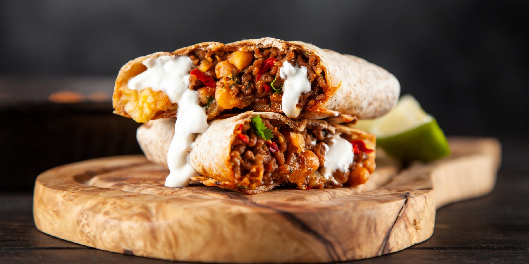 Рулетики из лаваша с картофелем и чоризо