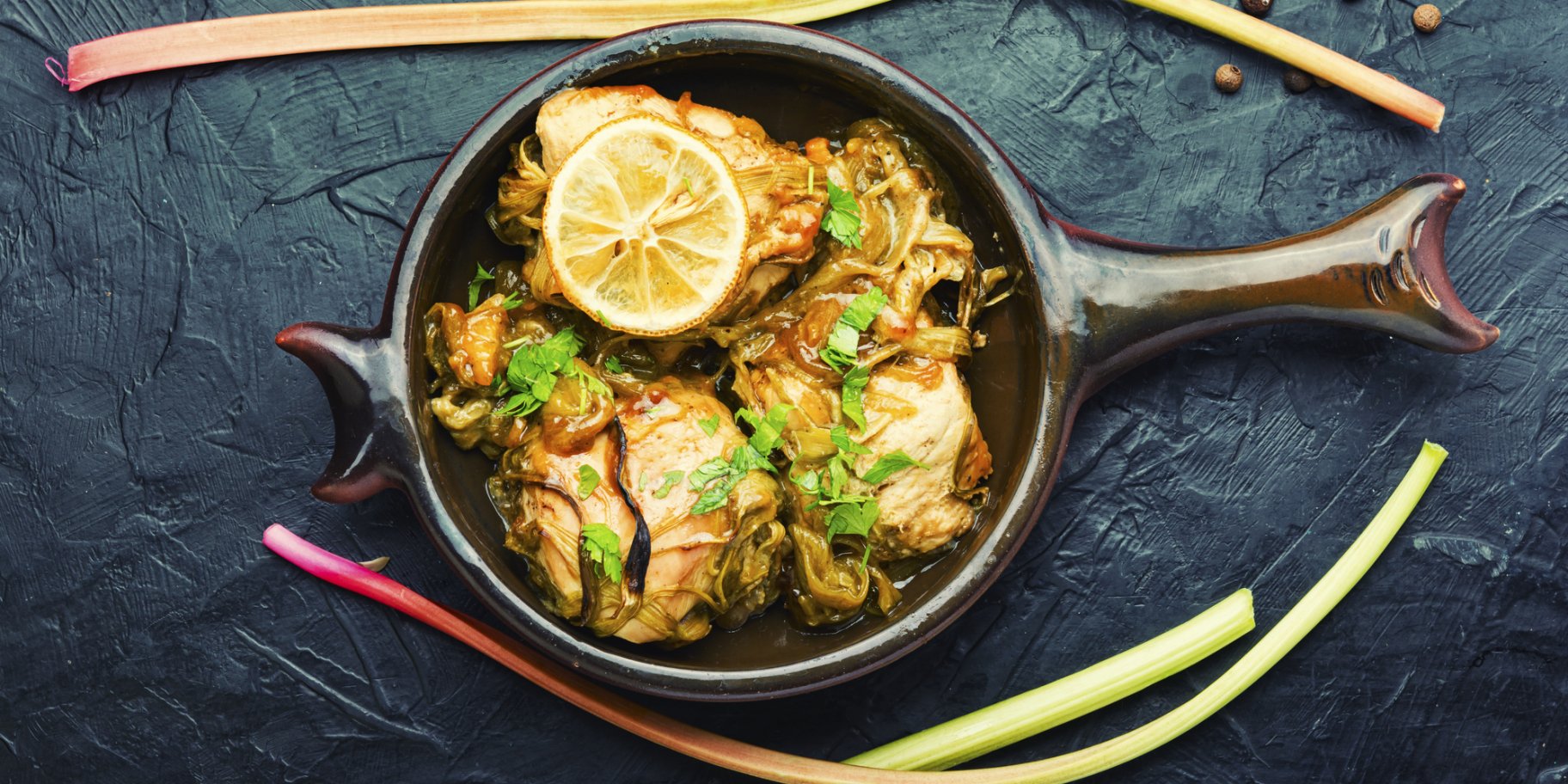 Курка з ревенем