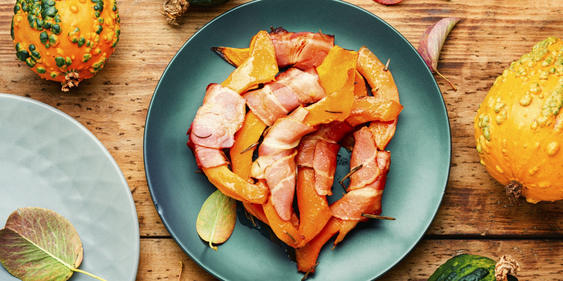 Гарбуз в беконі