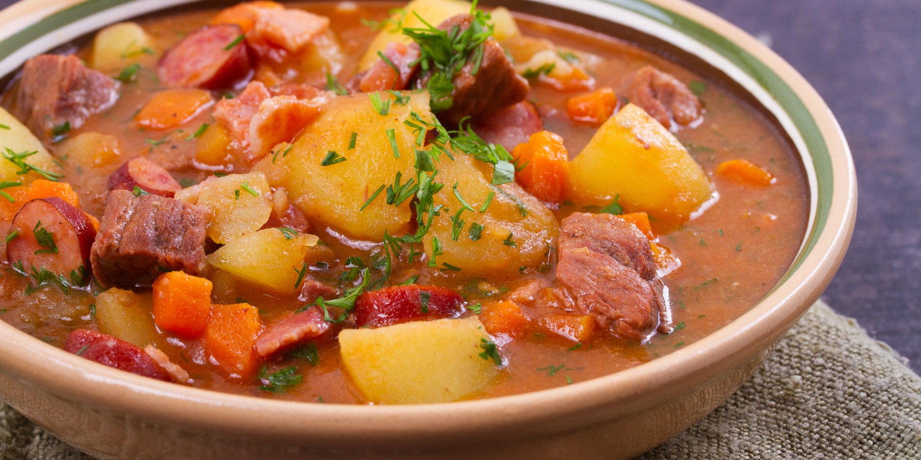 Овощной суп с говядиной