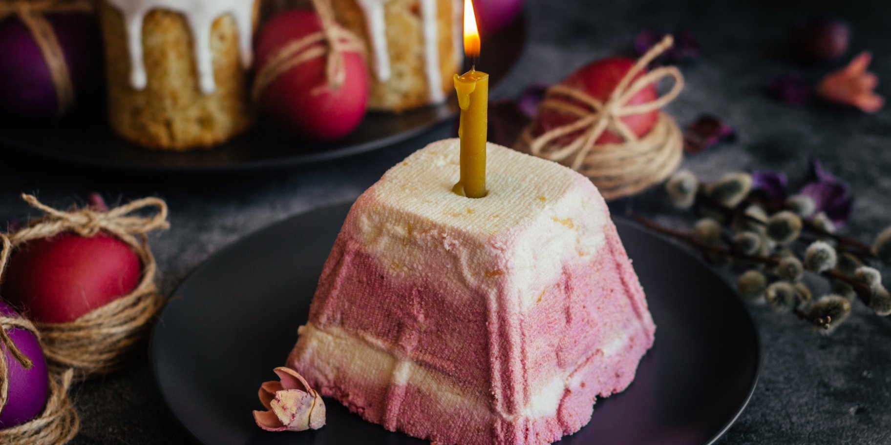 Сирна паска з вишнею