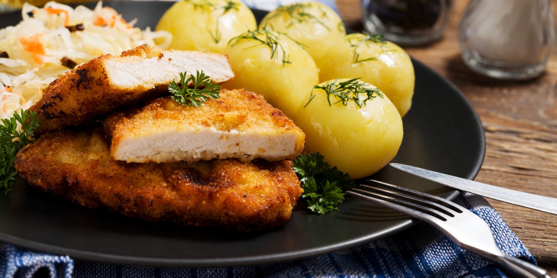 Отбивные в картофельной панировке