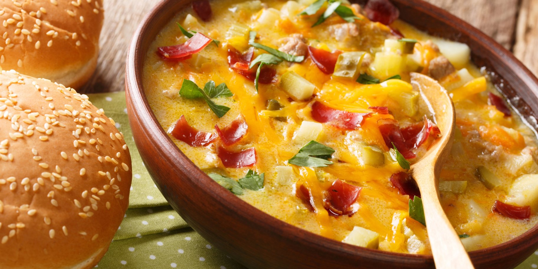 Суп «Чизбургер»