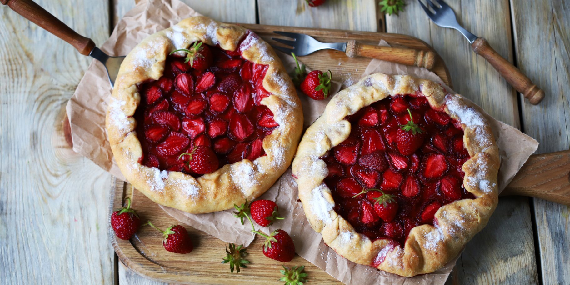 Галета з полуницею