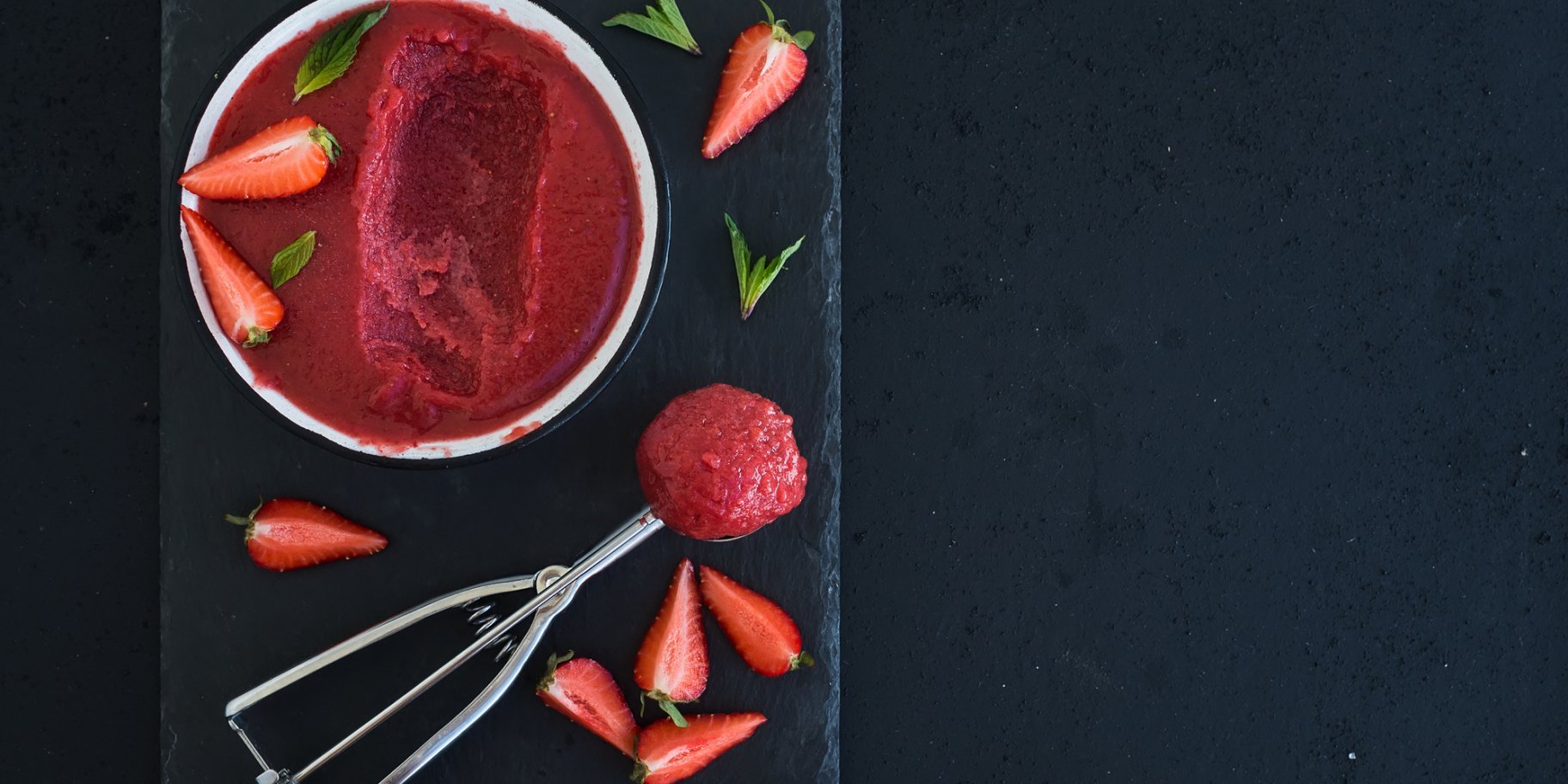 Сорбет з полуниці