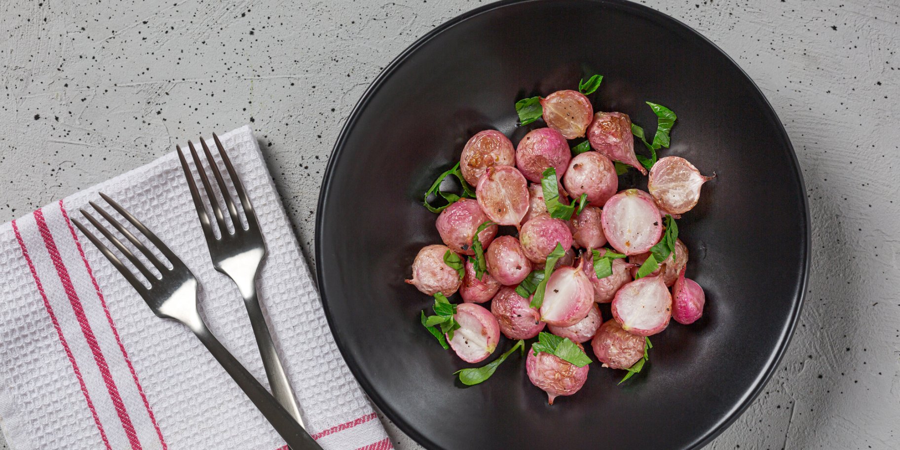 Запеченная редиска