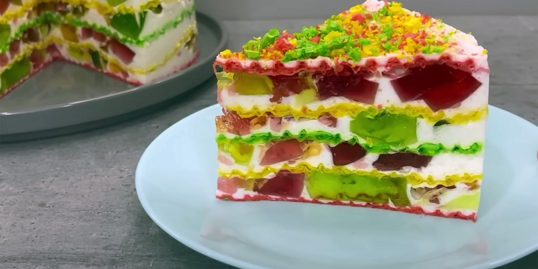 Торт «Бите скло» з вафельними коржами