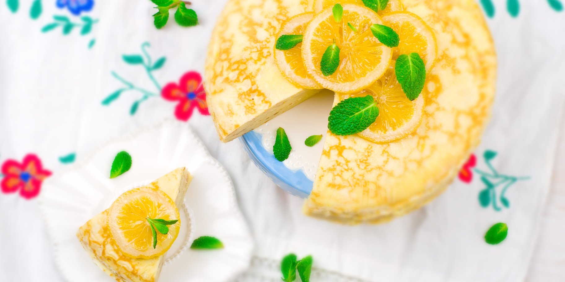 Млинцевий торт з кисломолочним сиром