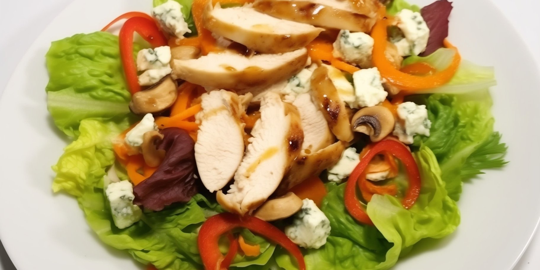 Теплий салат із куркою