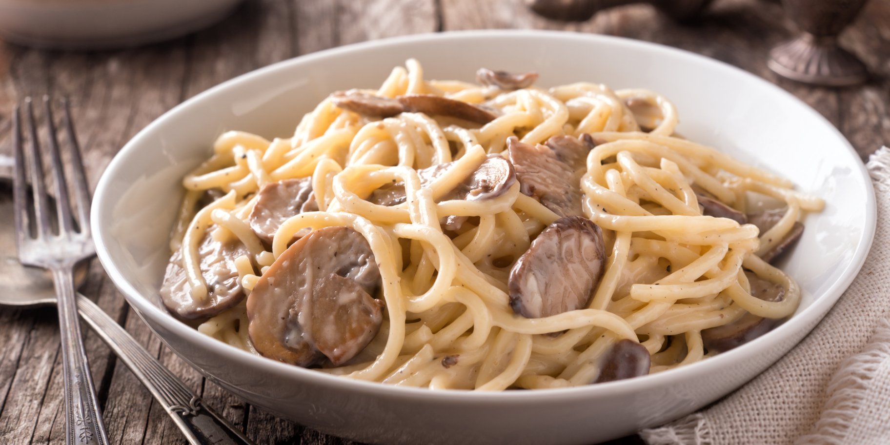 Спагетті з грибами