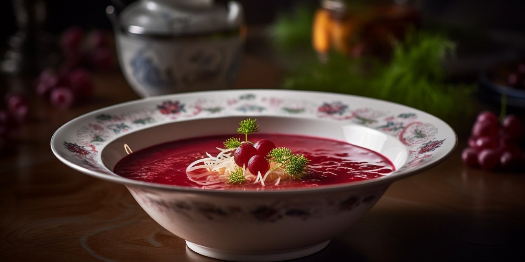 Постный борщ с красной смородиной от госпожи Стефы