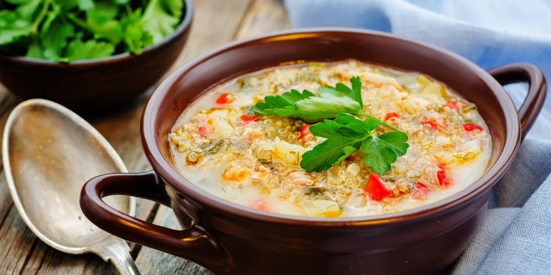 Суп з овочами та кіноа