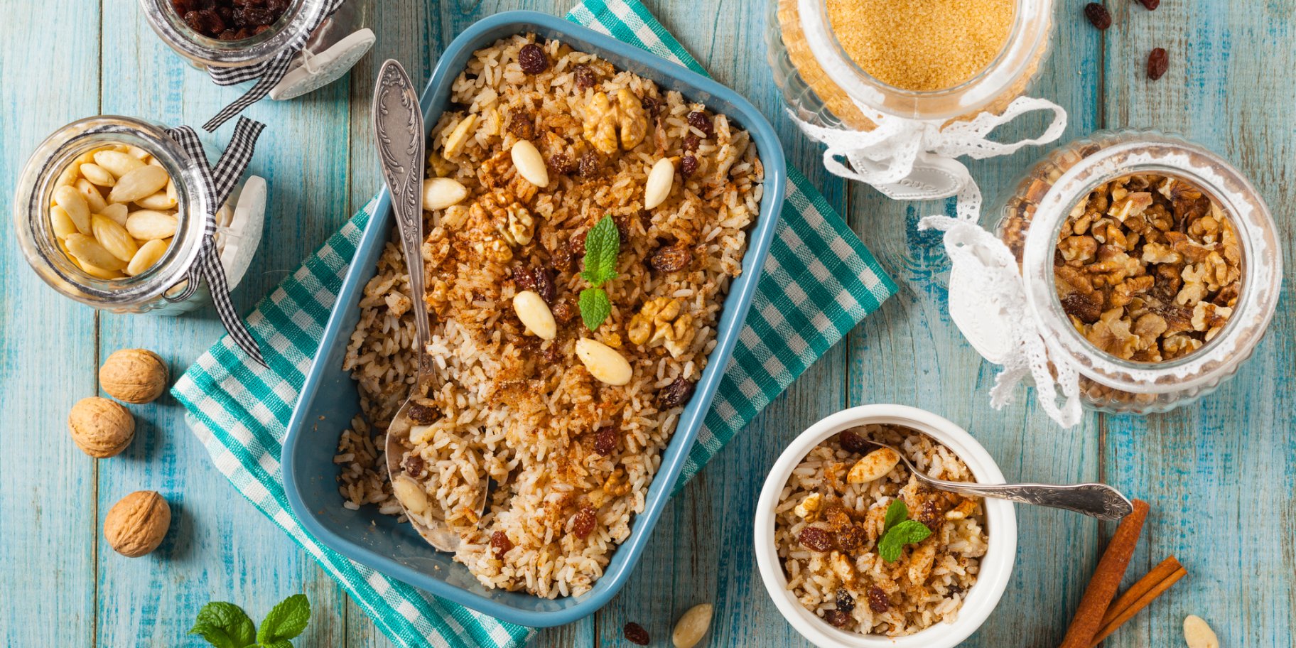 Запечений рисовий пудинг з прянощами