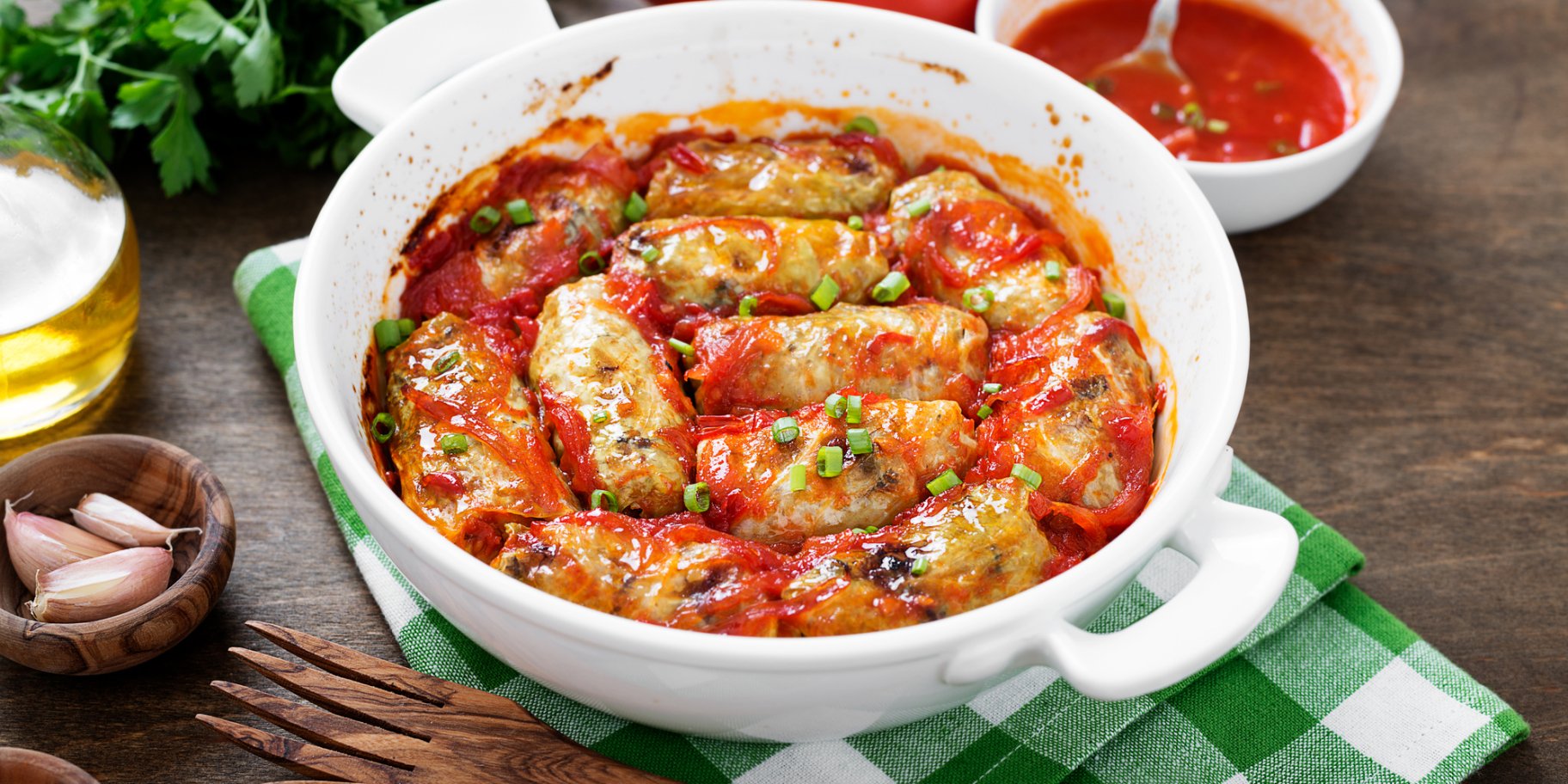 Голубці з кукурудзяною крупою