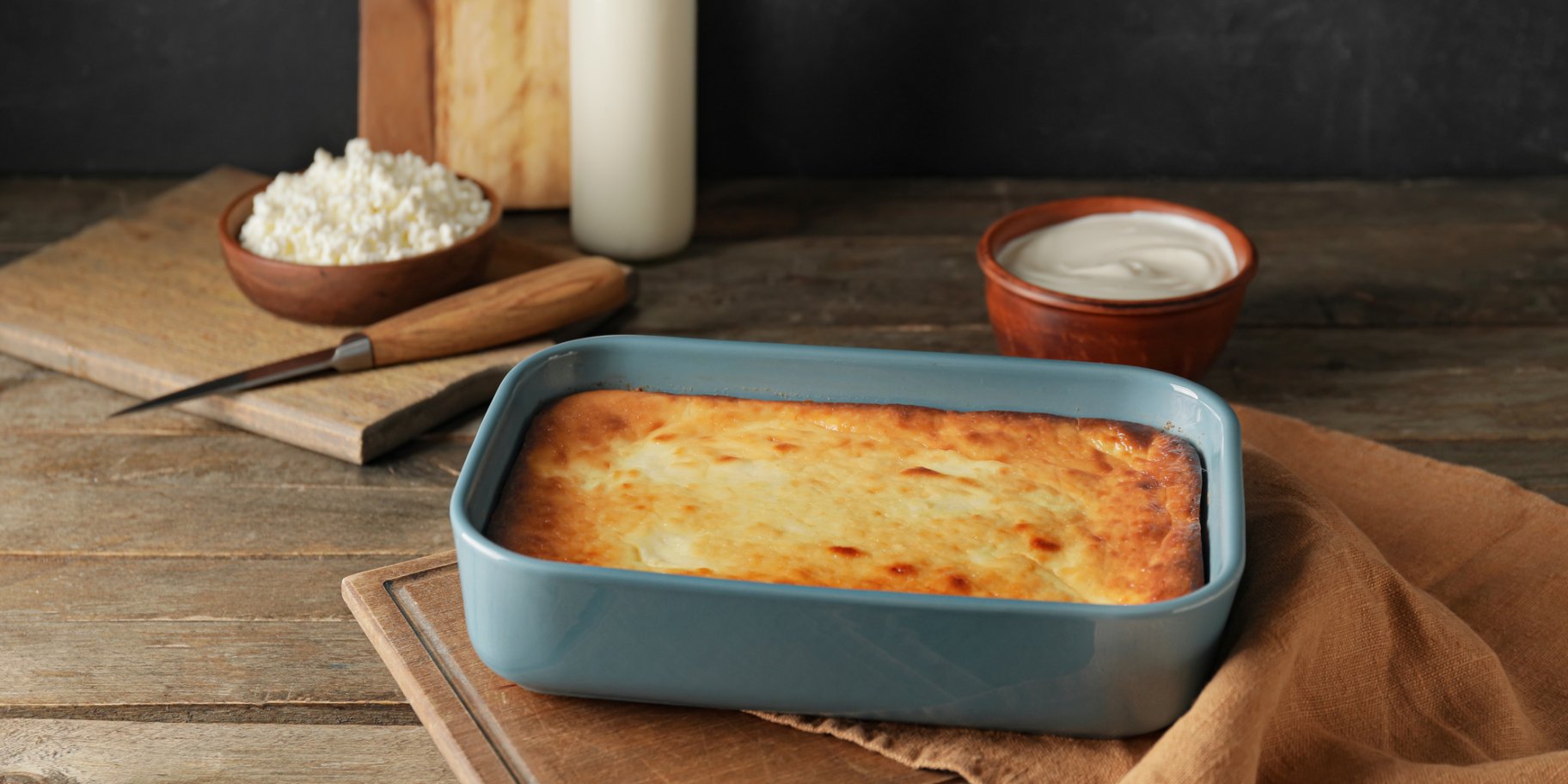 Запіканка з галушок і сиру