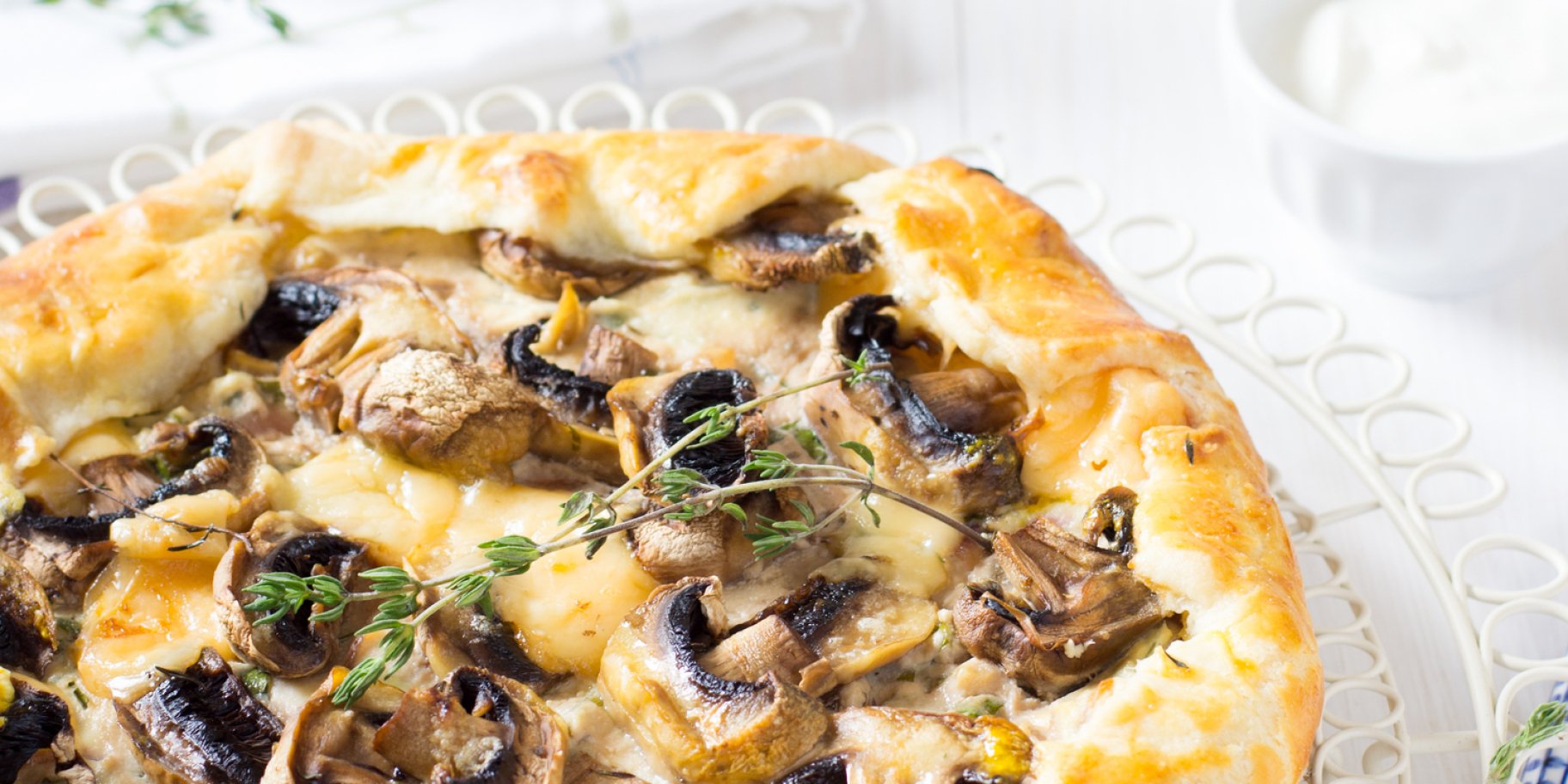 Житня галета з грибами