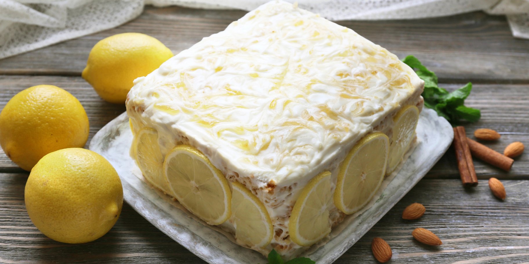 Лимонний торт без випікання