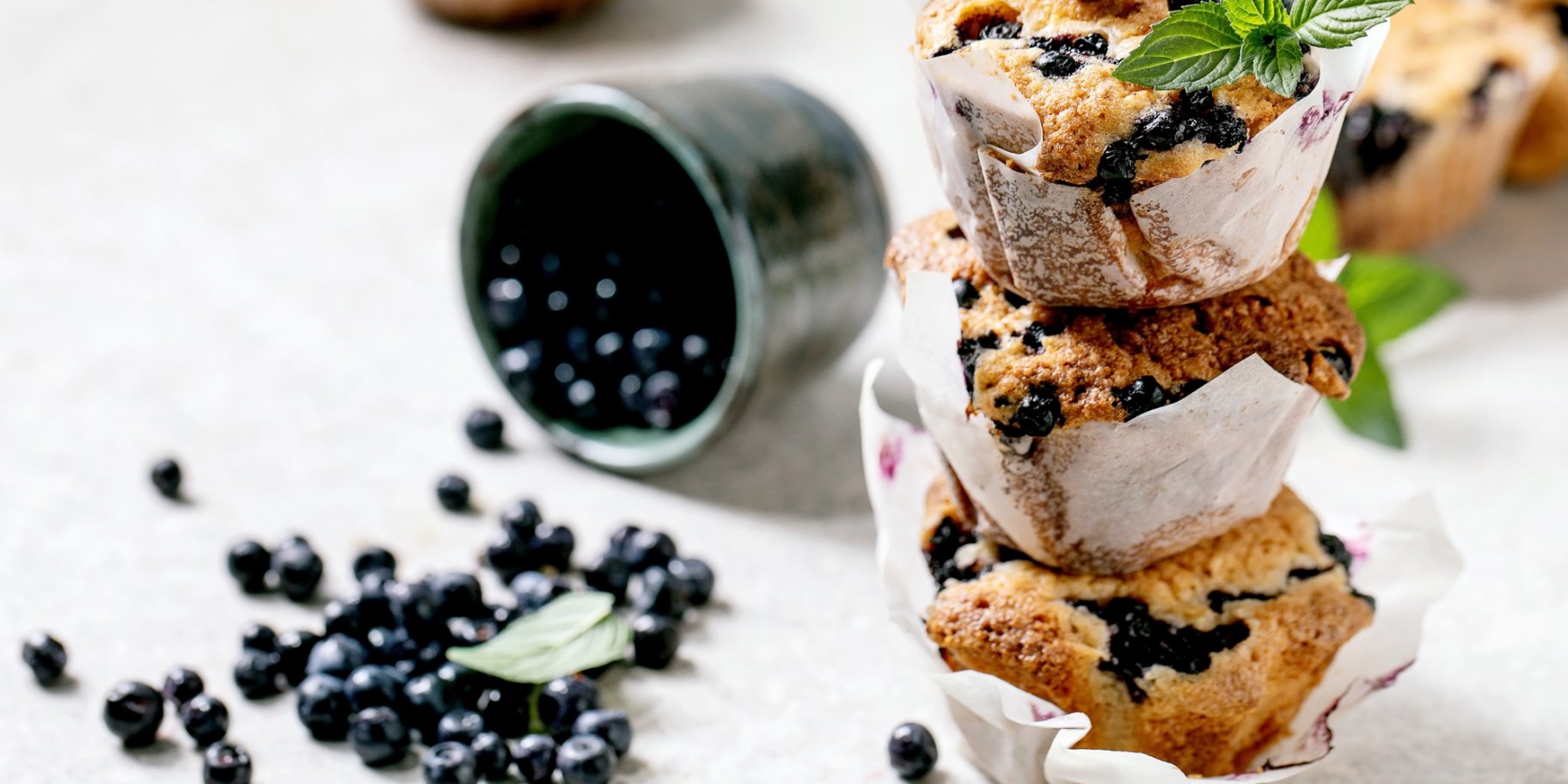 Прості кексики з чорницею