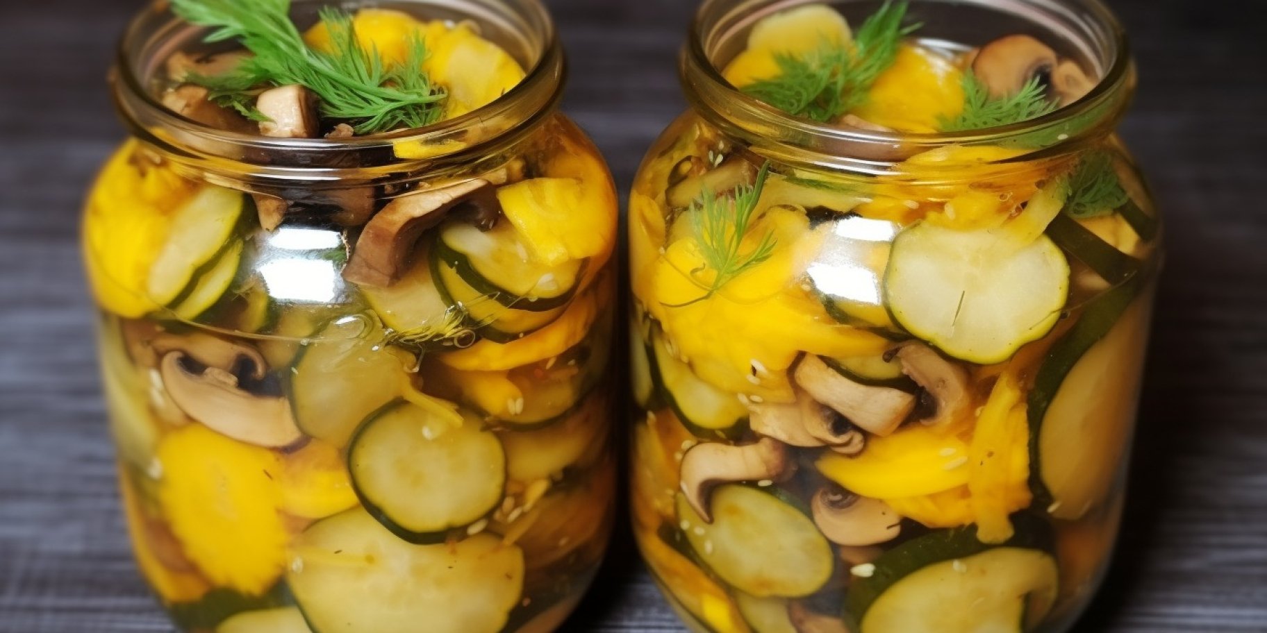 Салат из шампиньонов и кабачков