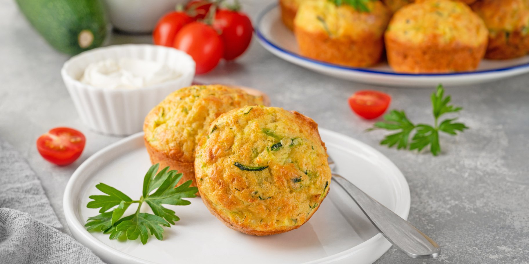 Сирні кекси з овочами