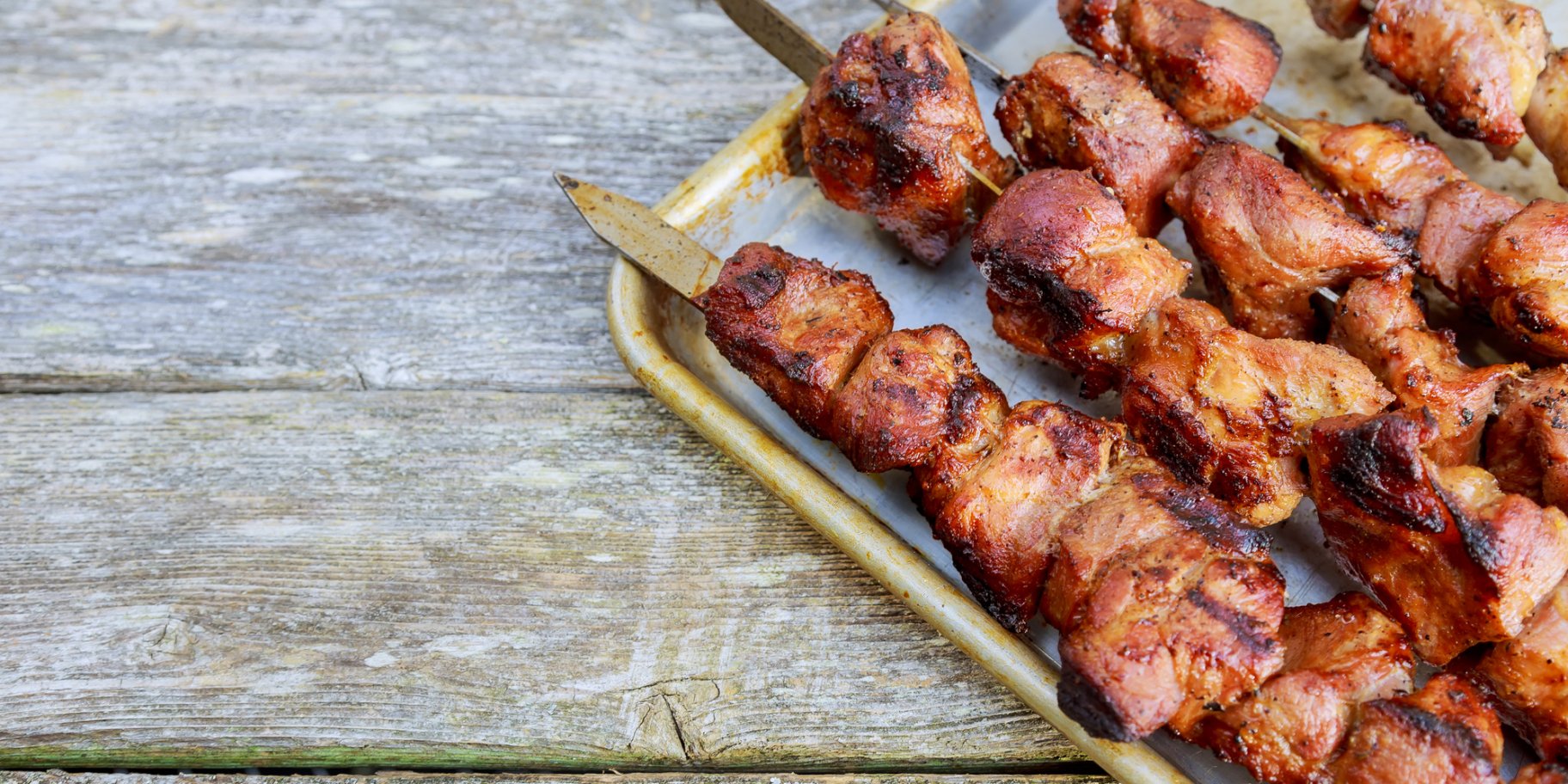Куриные шашлыки на гриле