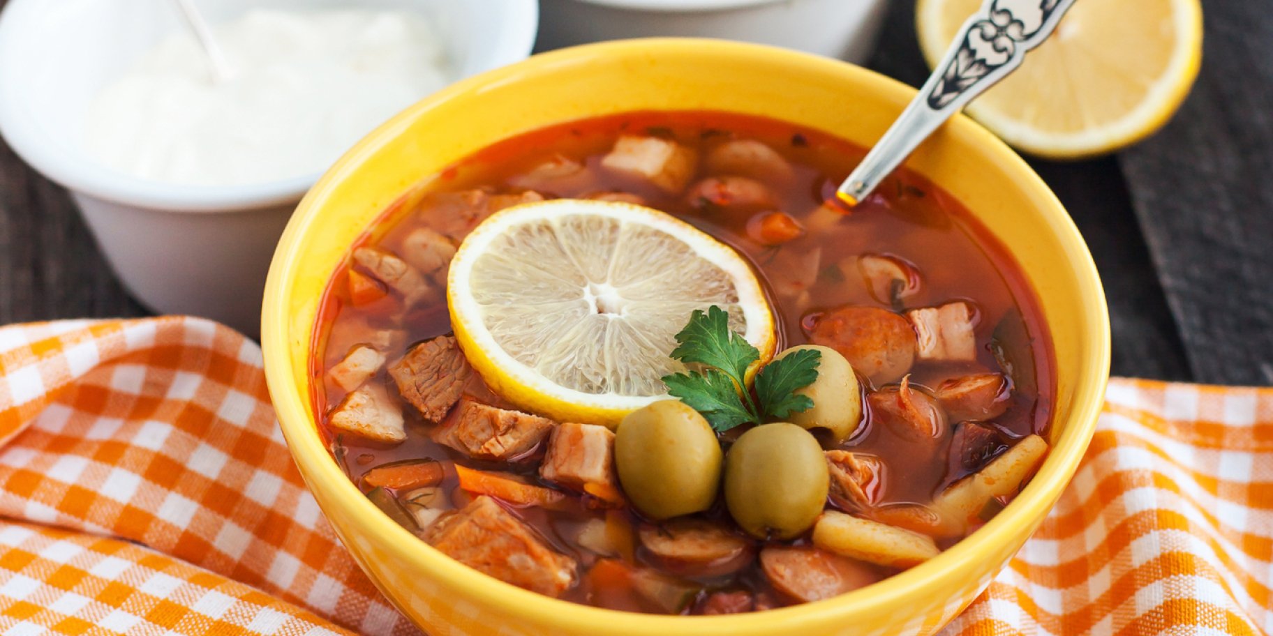 Суп с оливками