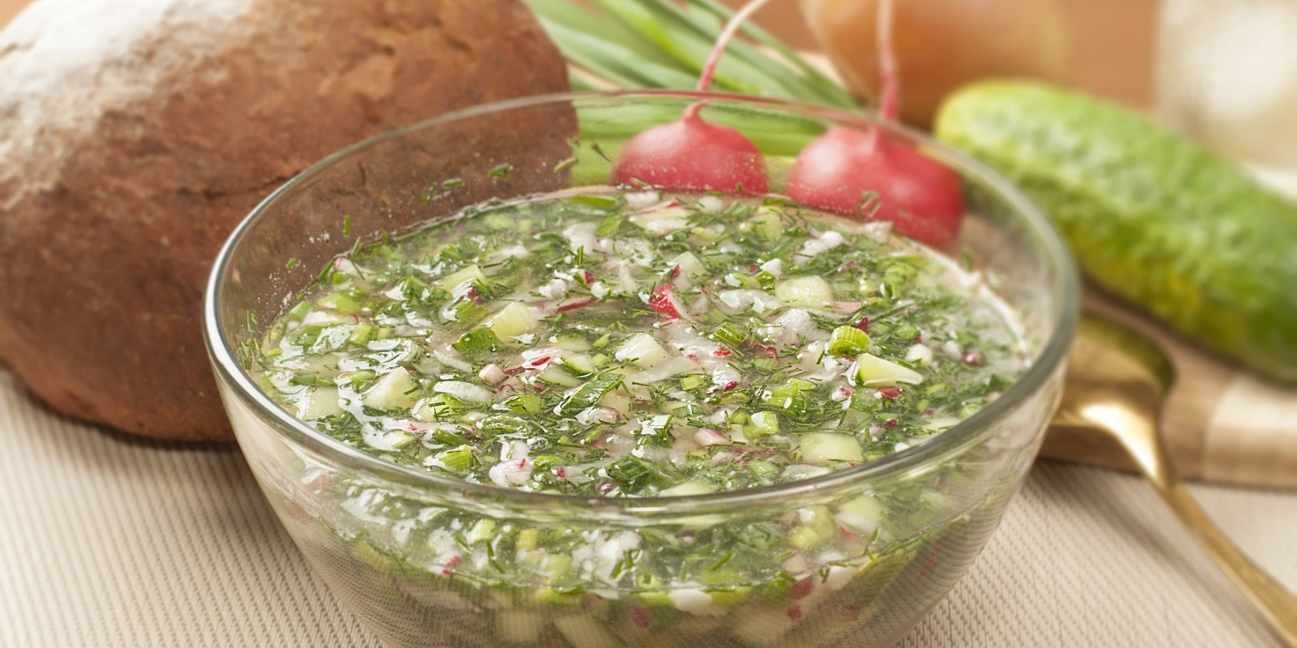 Окрошка со щавелем