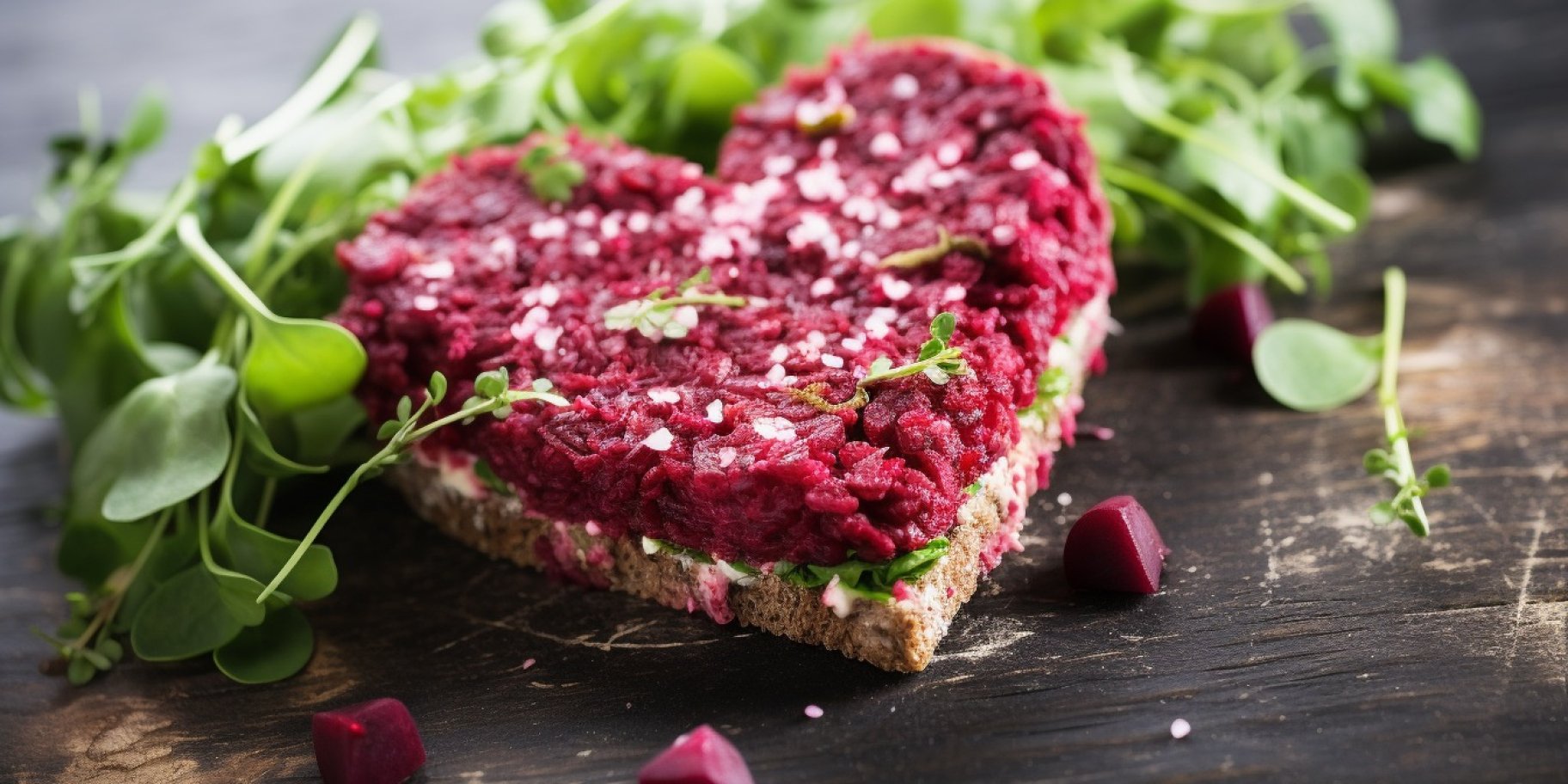 Канапки «День Валентина» з буряком і капустою