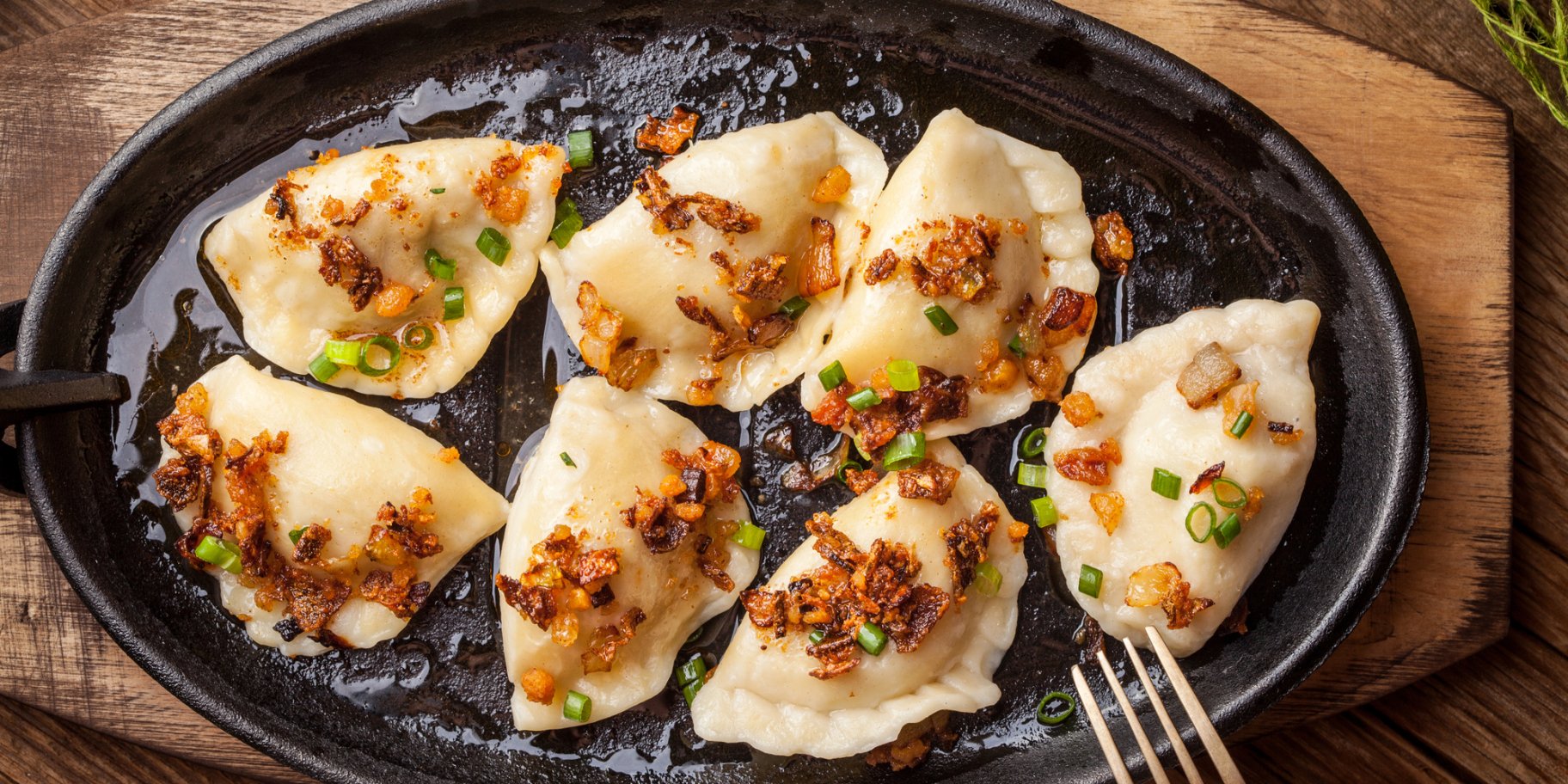 Смажені вареники з картоплею