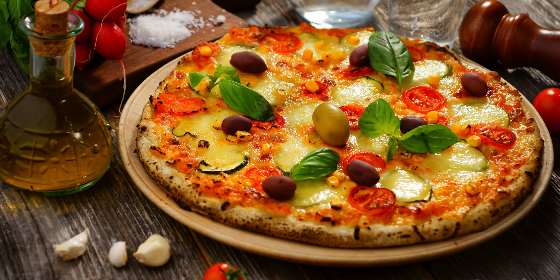 Овочева піца з кабачком