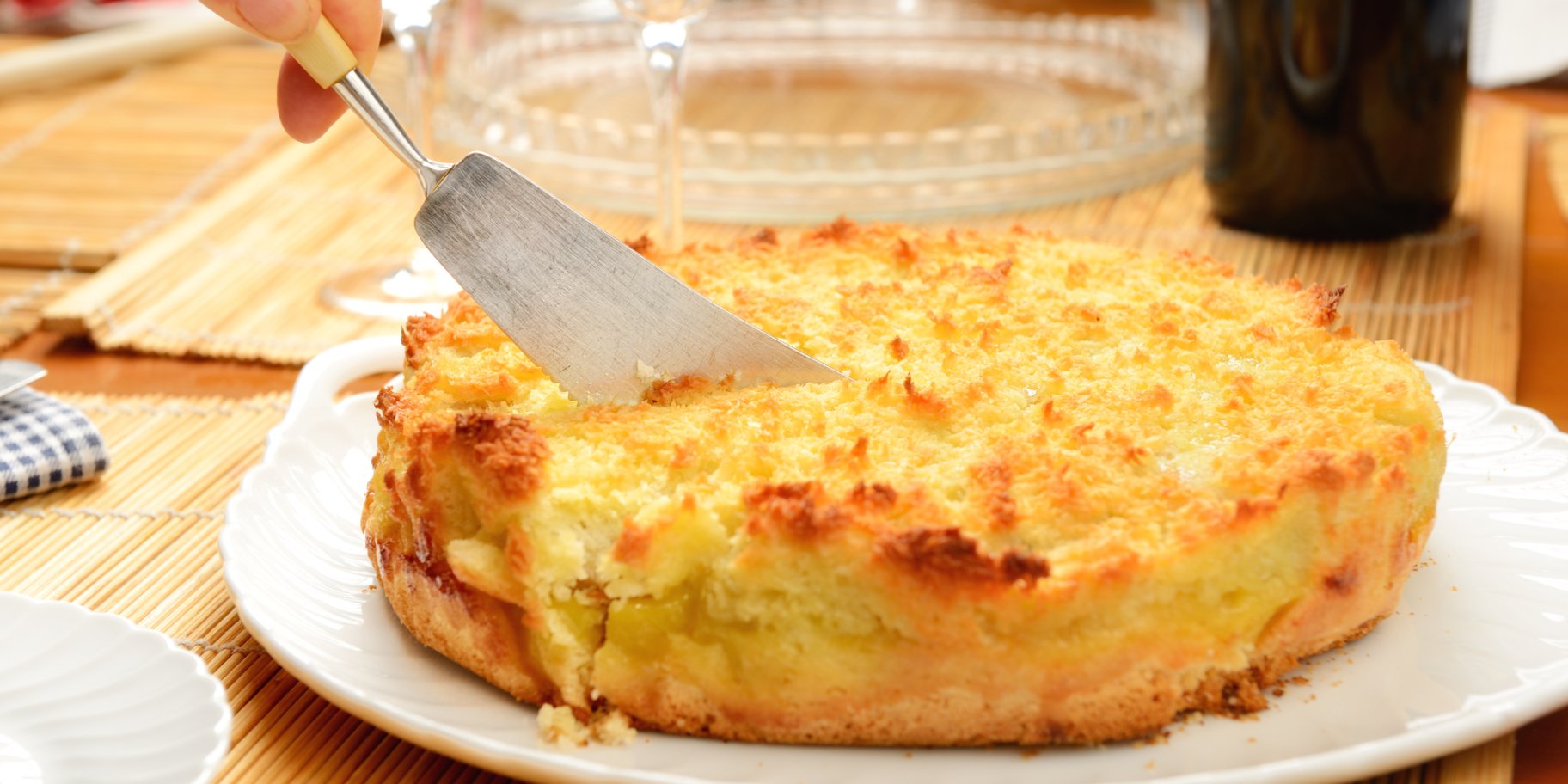 Заливной банановый пирог