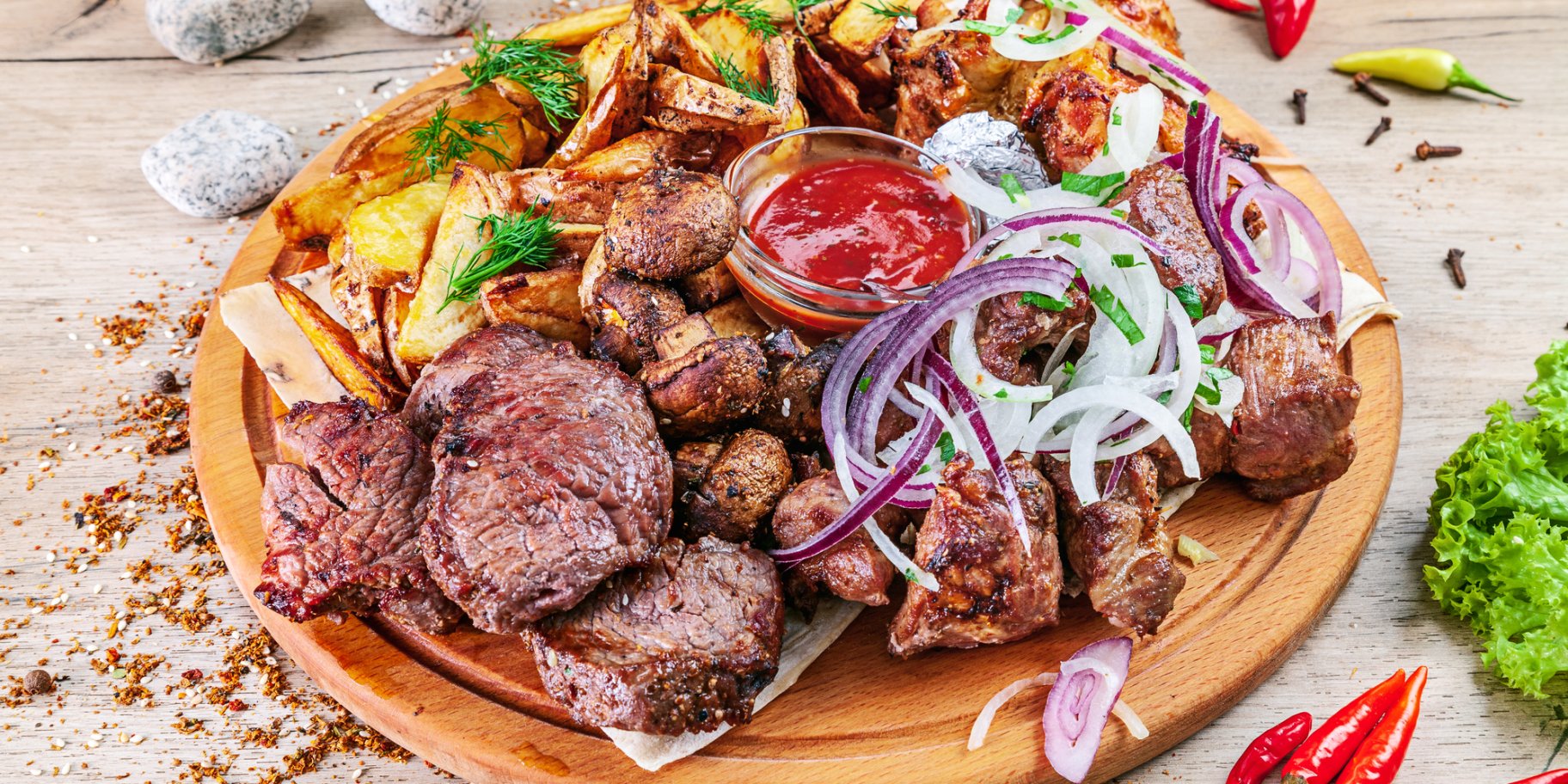 Шашлык из свинины со специями