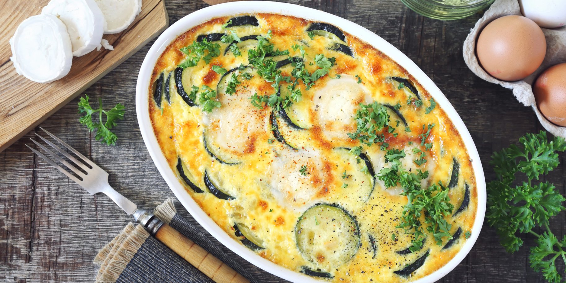 Запечена яєчня з овочами