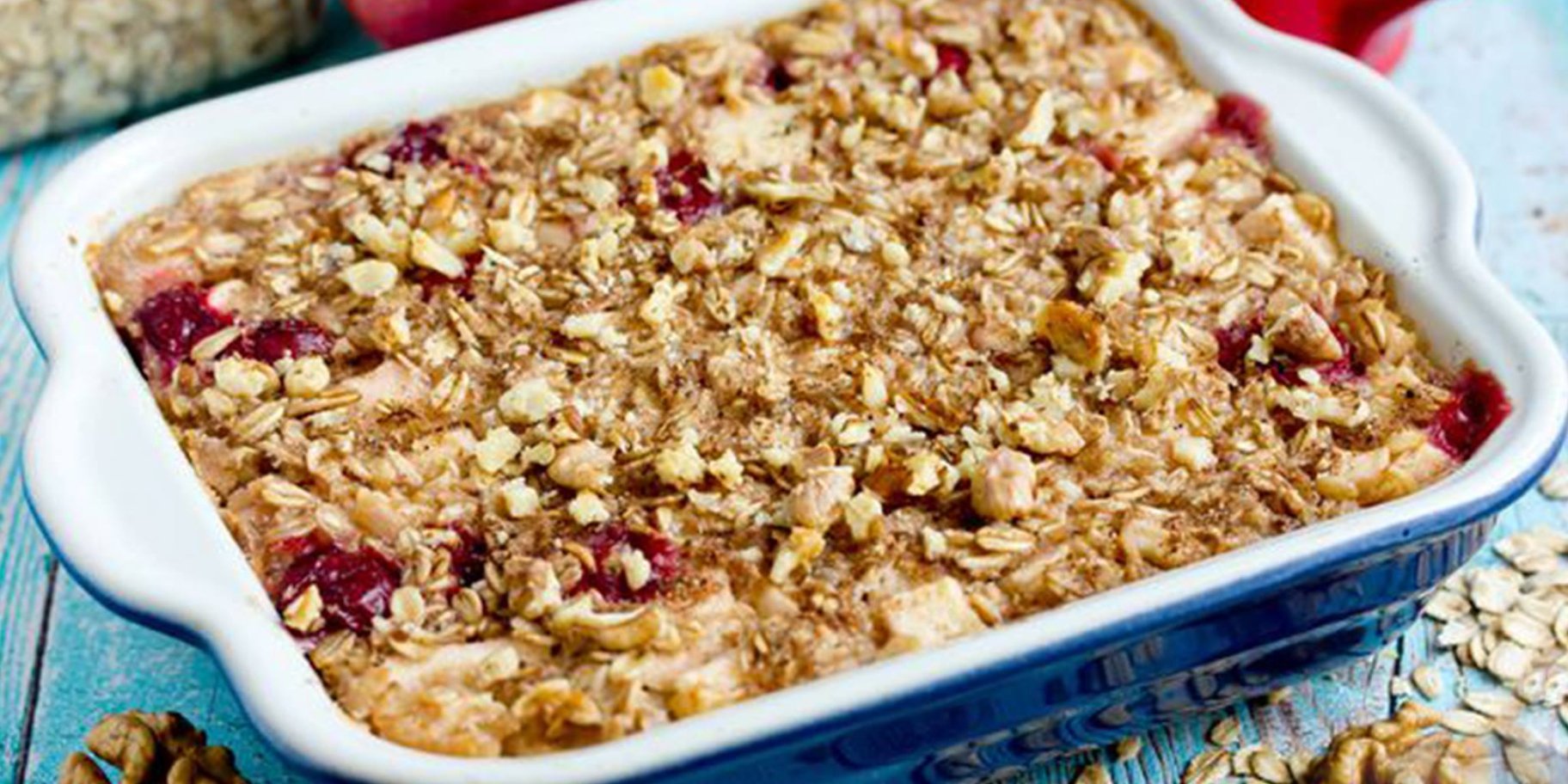 Вівсяна запіканка з яблуками