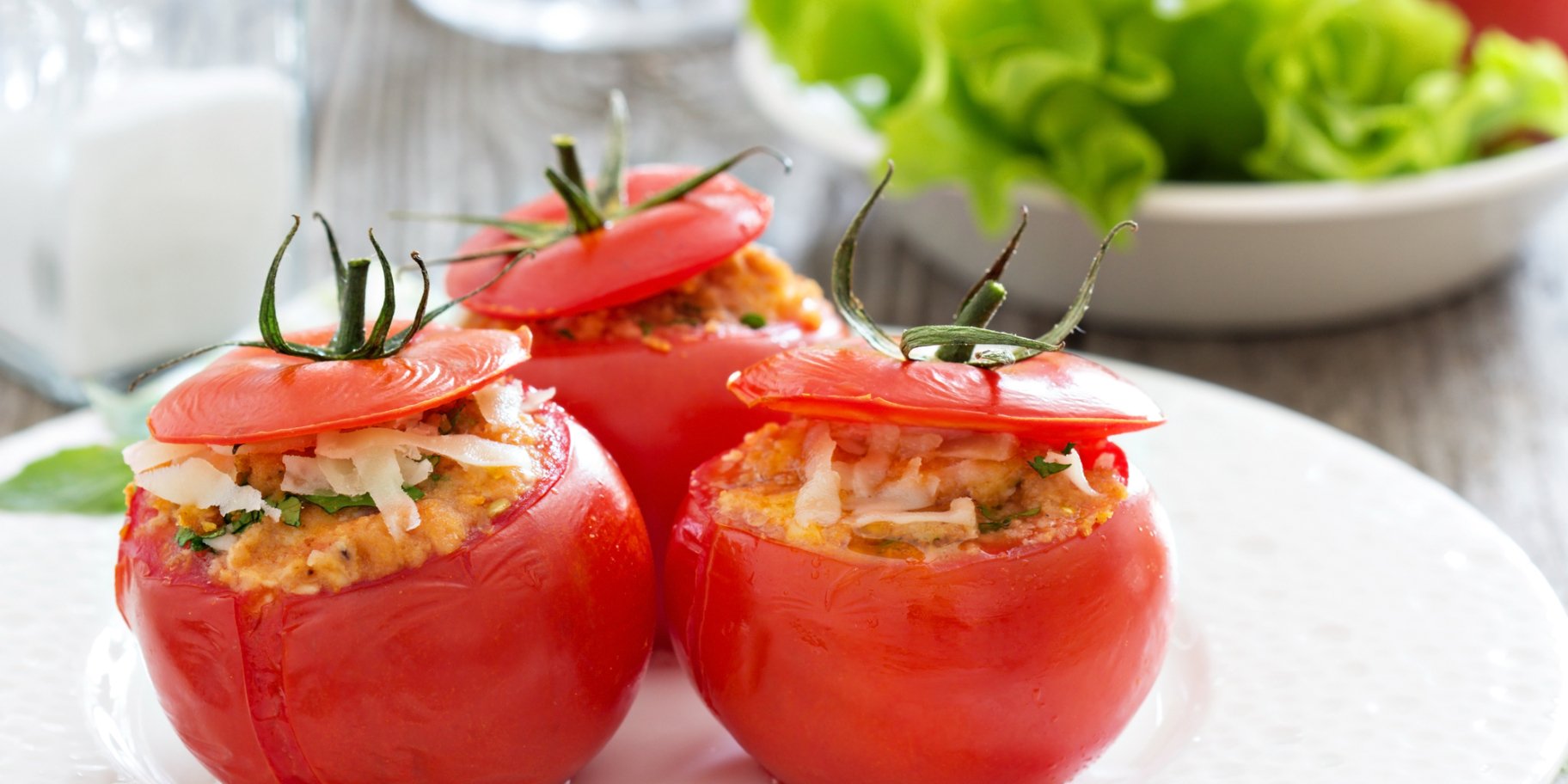 Помідори, фаршировані грибами