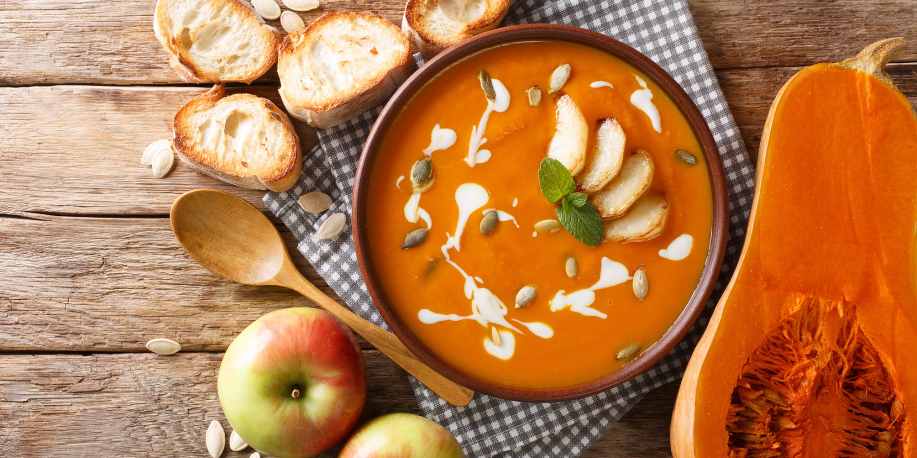 Яблучний суп з гарбузом