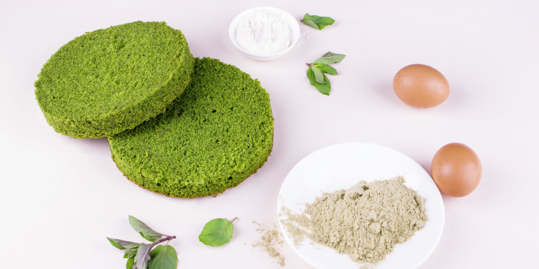 Шпинатний бісквіт