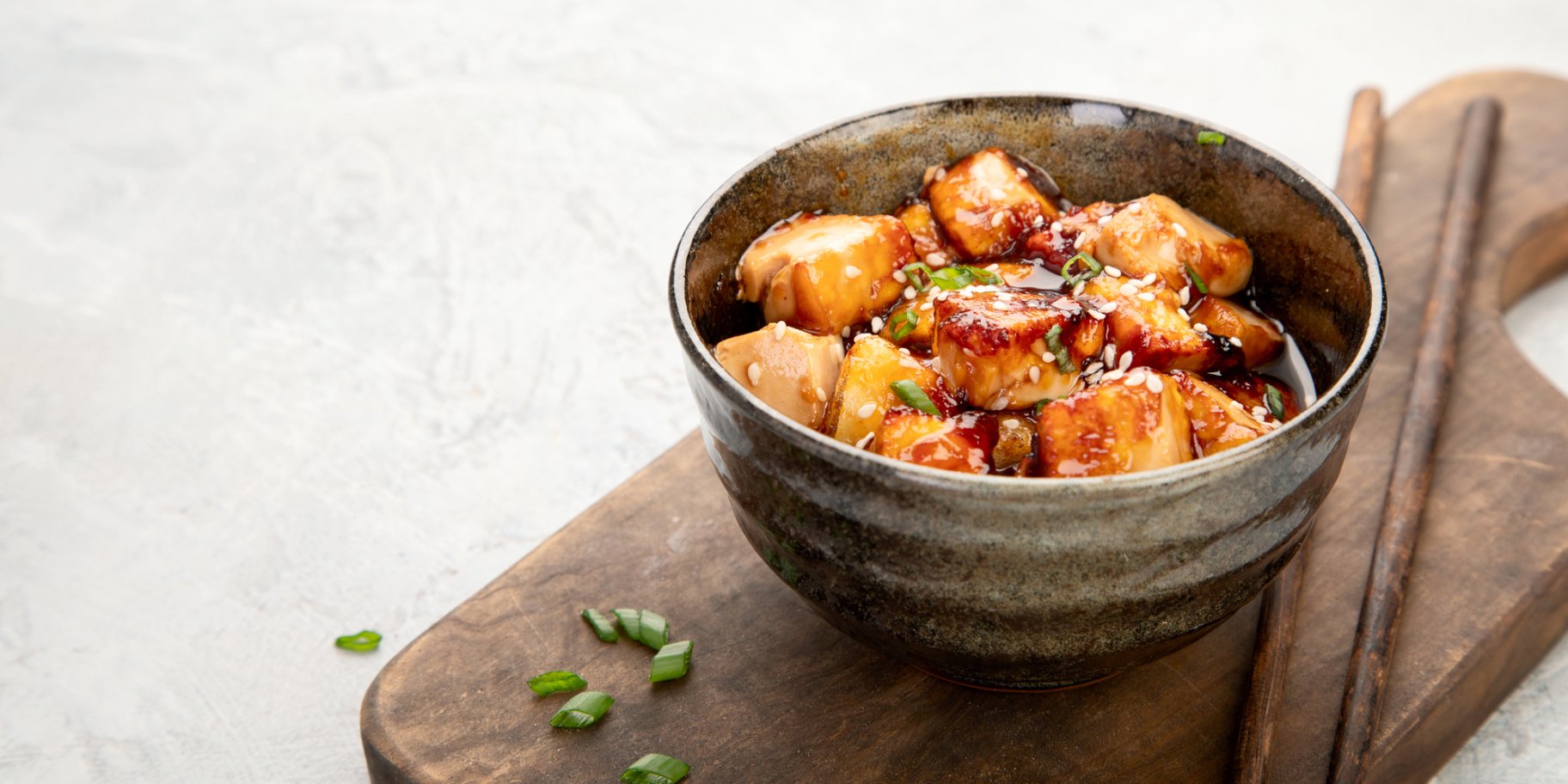 Маринований смажений тофу