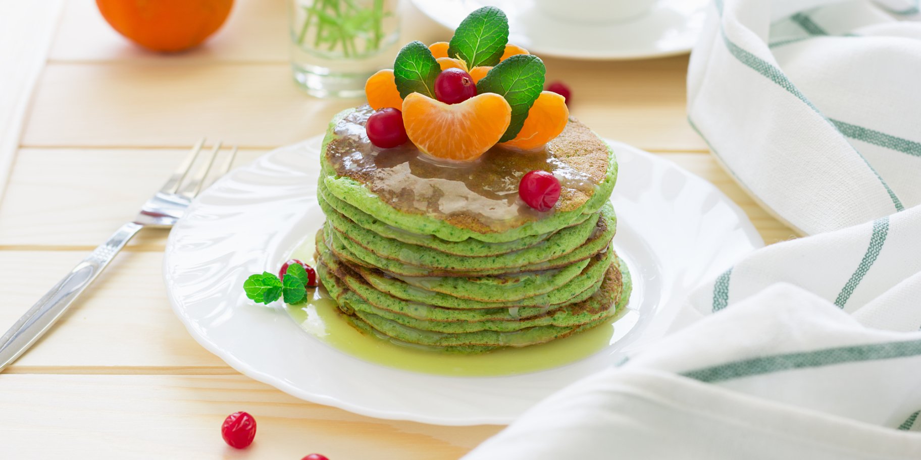 Панкейки зі шпинатом